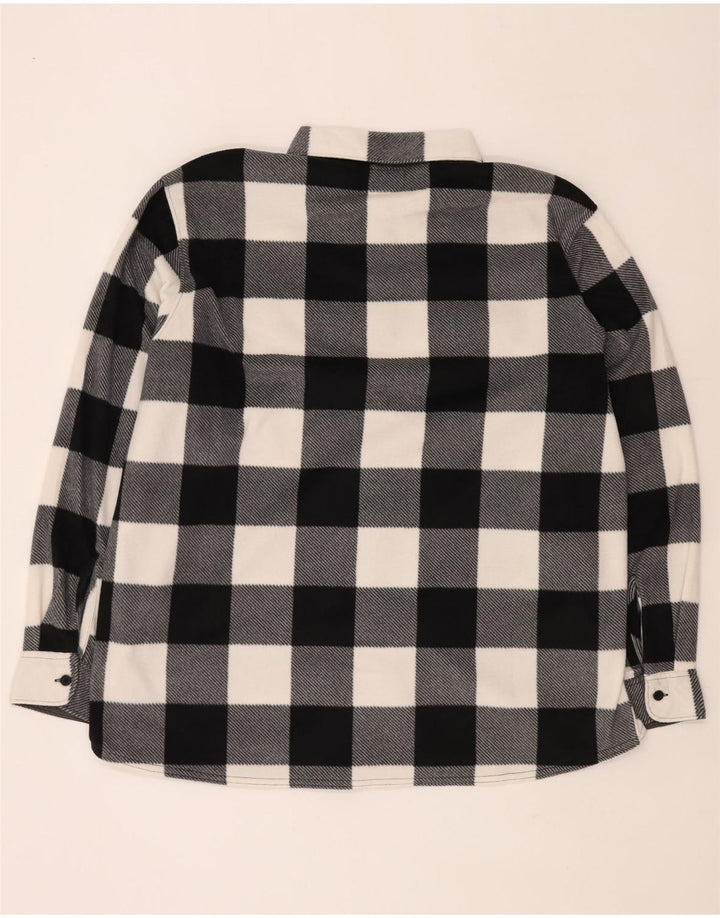 Wrangler Herren-Fleece-Hemd 2XL, schwarzes Gingham-Polyester