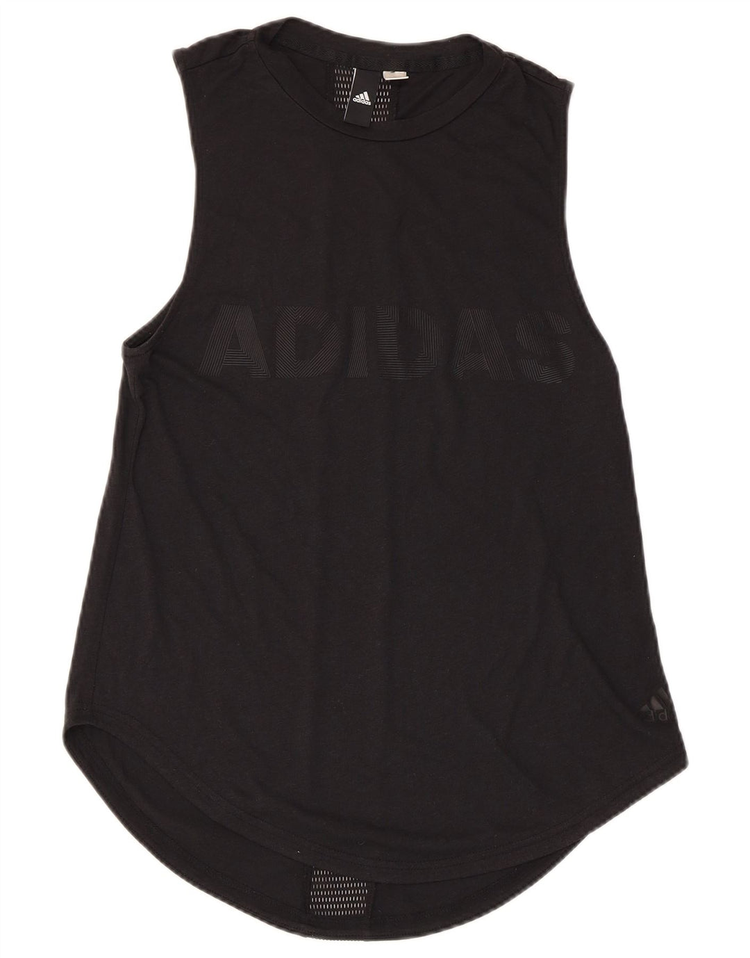 ADIDAS Damen Graphic Vest Top UK 8 Small Schwarz