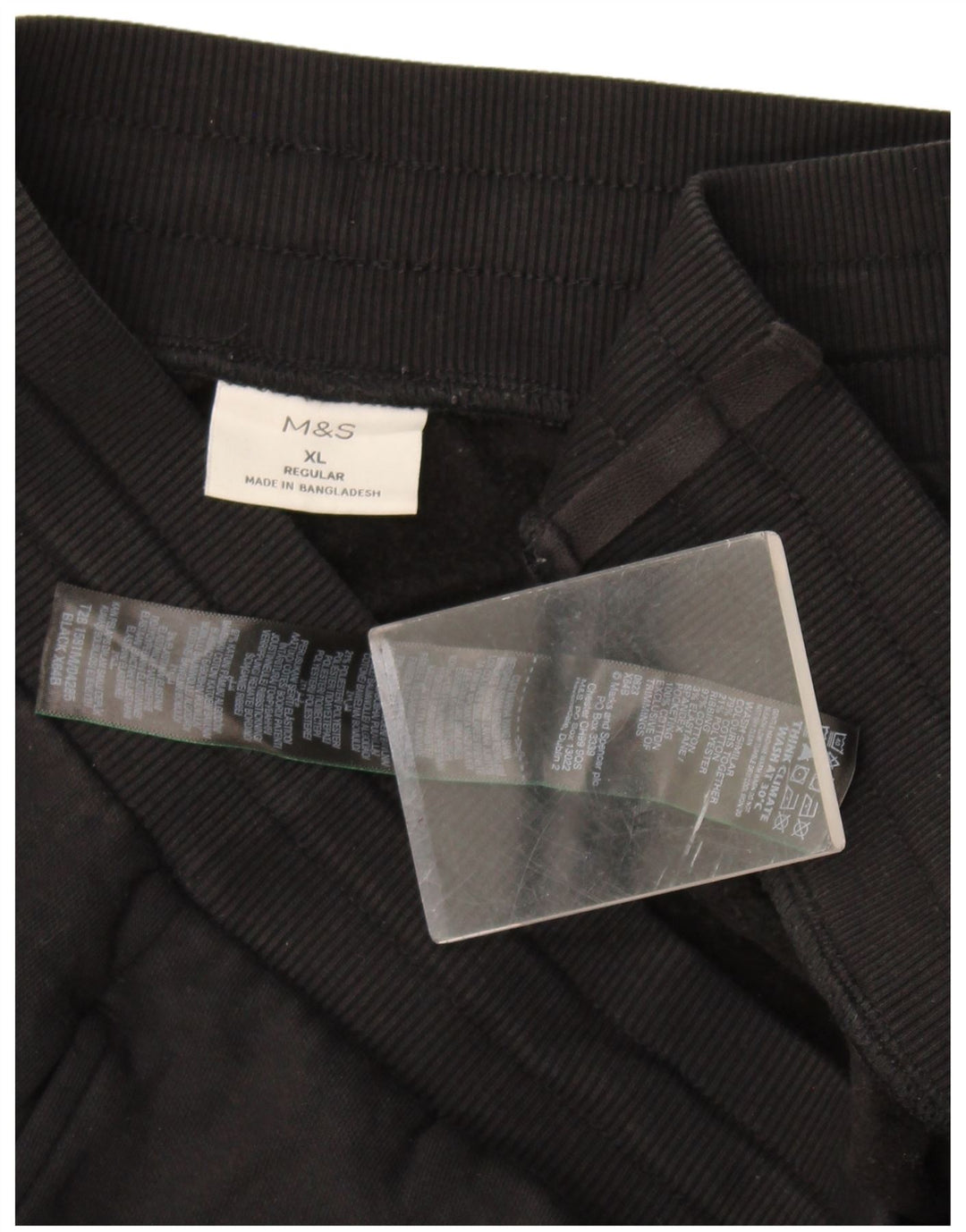 Marks & Spencer Herren-Trainingsanzug, normal, Jogginghose, XL, Schwarz, Baumwolle