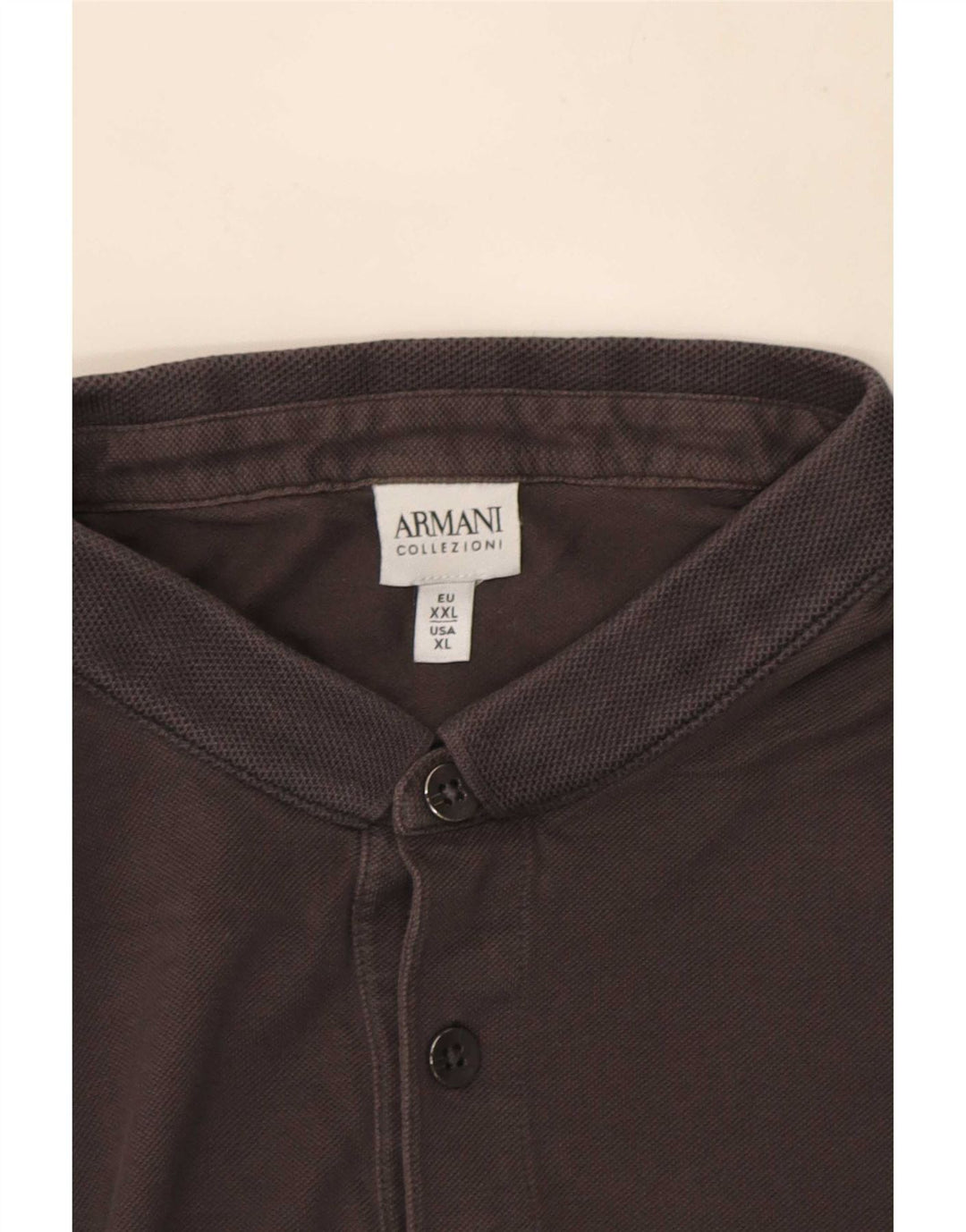 Armani Herren Poloshirt XL Grau Baumwolle
