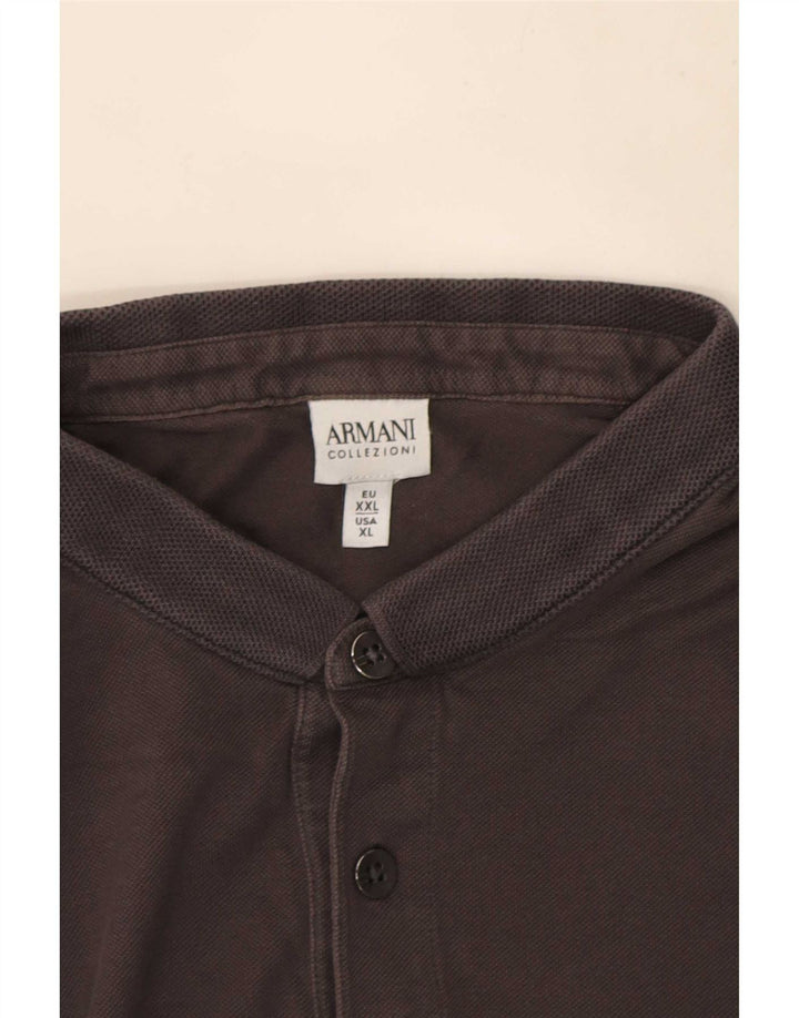 Armani Herren Poloshirt XL Grau Baumwolle