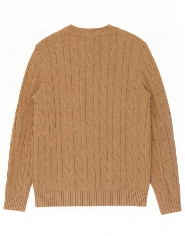 Crew Clothing Damen-Pullover mit U-Boot-Ausschnitt, UK 14, Größe L, Beige, Baumwolle
