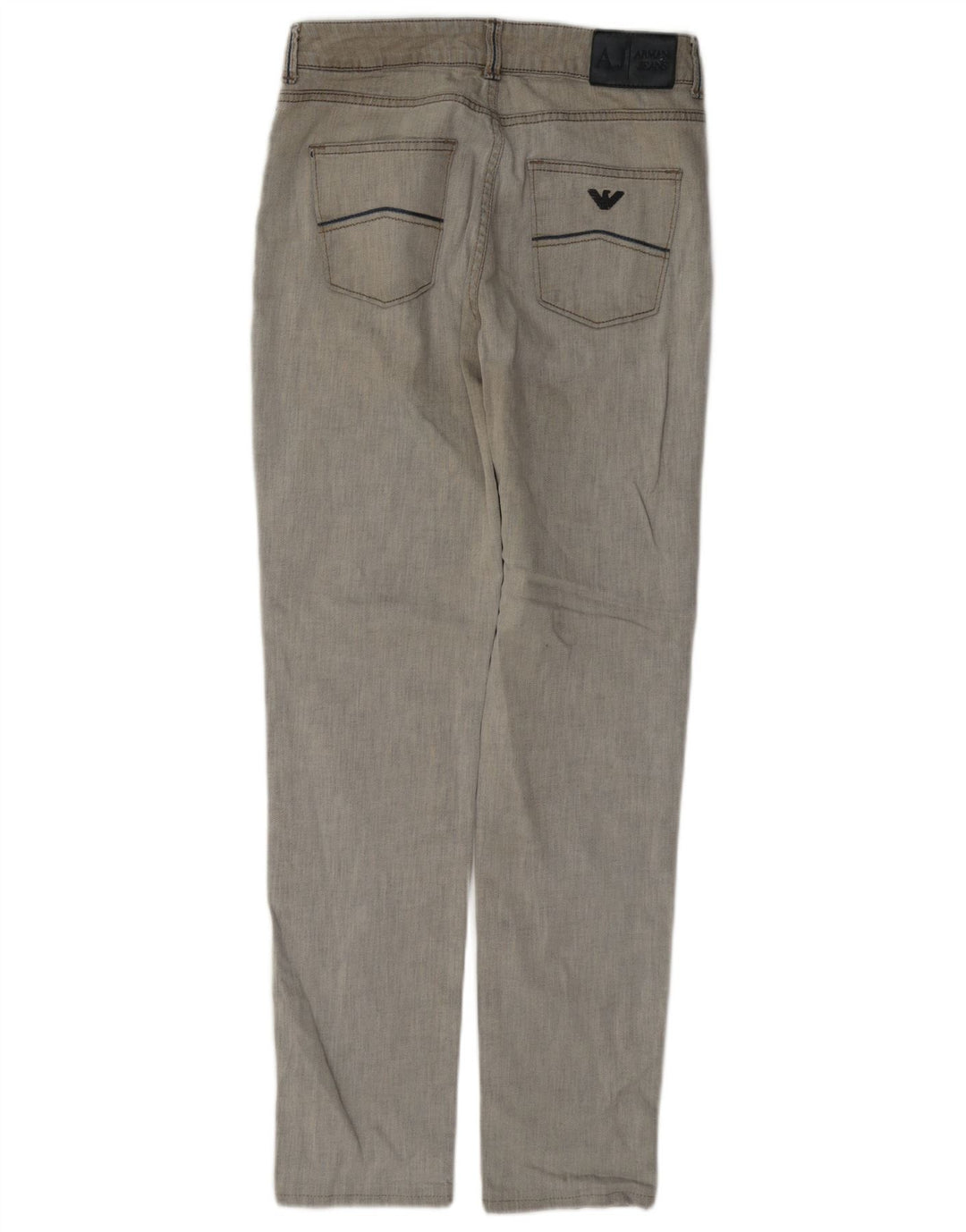 Armani Damen Slim Jeans W28 L29 Graue Baumwolle
