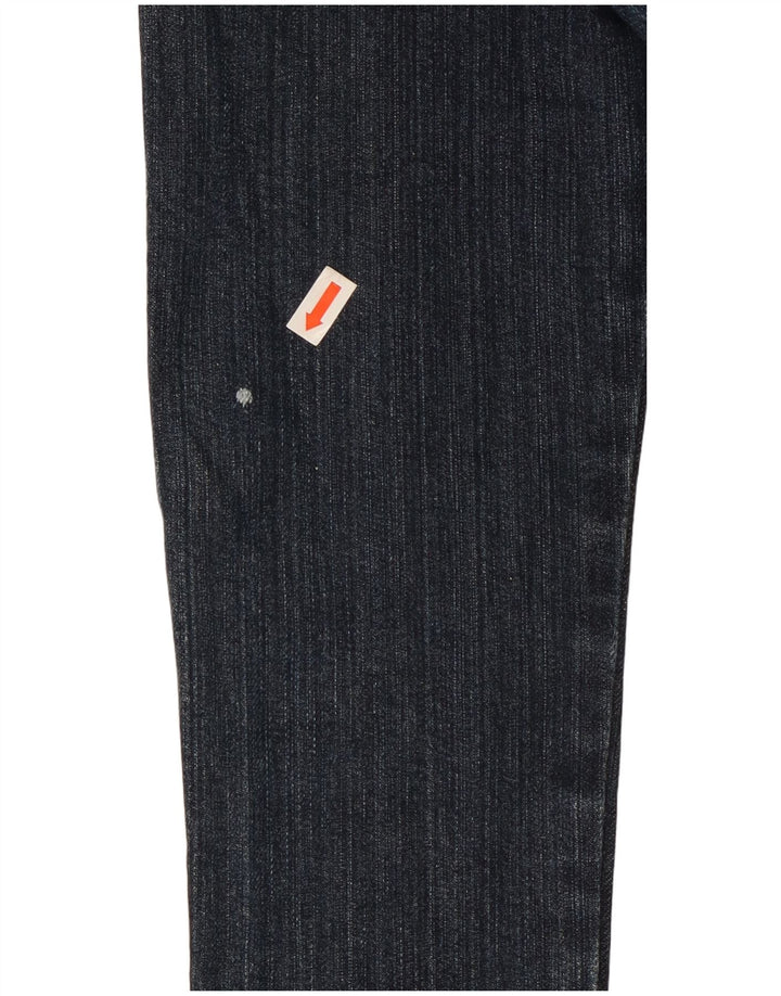 Vitamina Damen-Jeans-Blazer mit 1 Knopf, Größe UK 14, mittelblaue Baumwolle