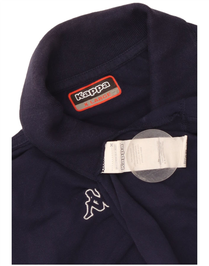 Kappa Herren Poloshirt XL Marineblau Baumwolle