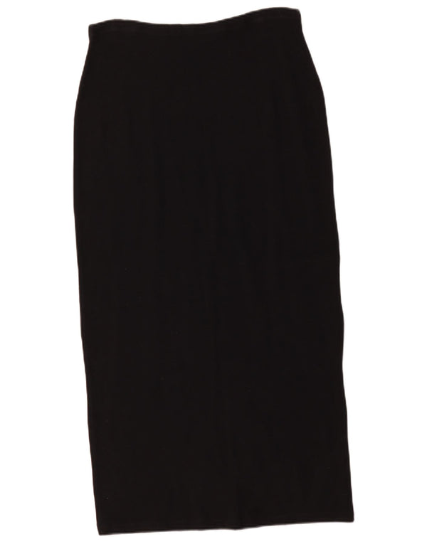 Krizia Damen Midirock IT 44 Medium W30 Schwarz