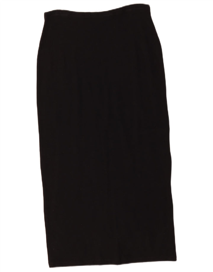 Krizia Damen Midirock IT 44 Medium W30 Schwarz