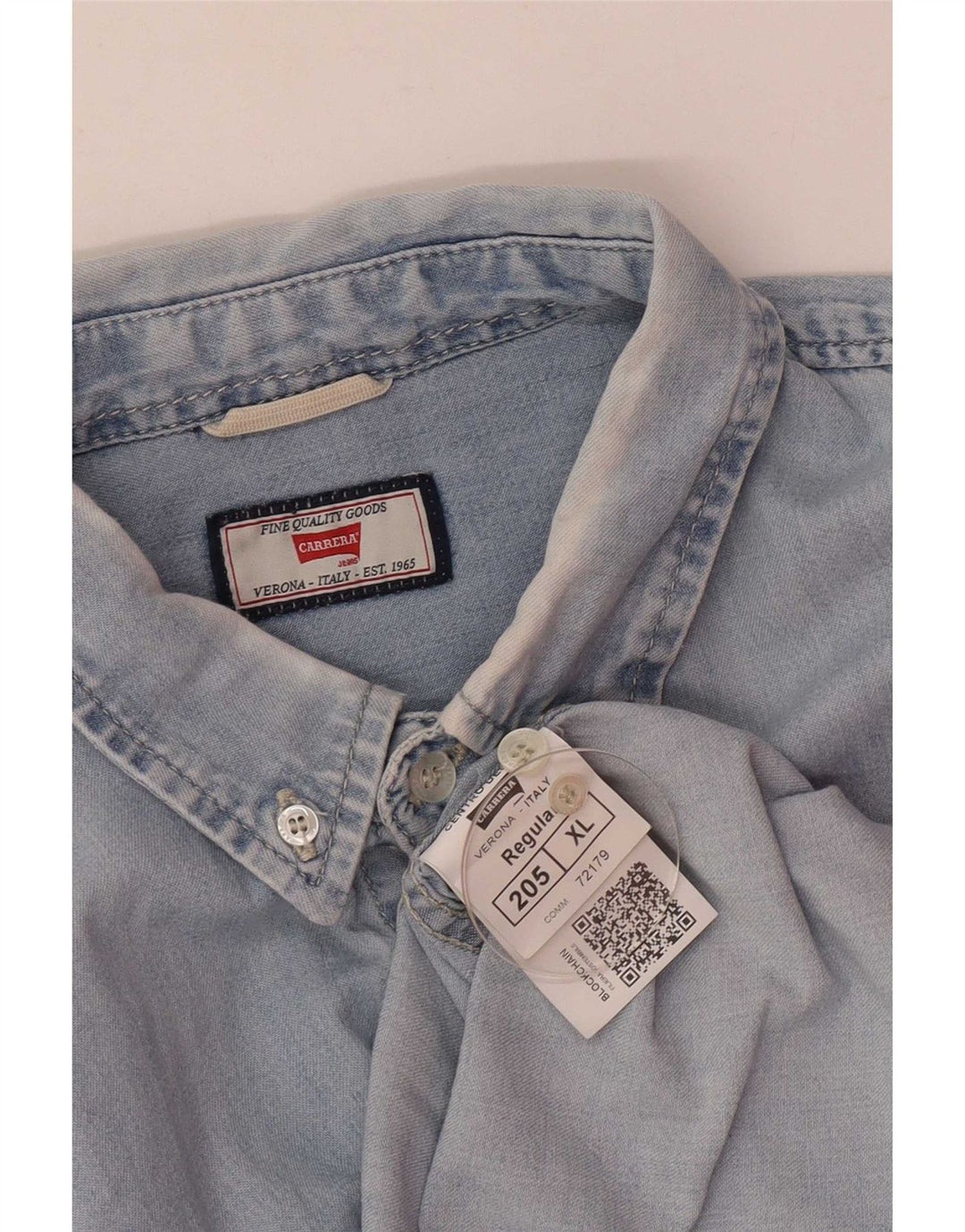 Carrera Herren Jeanshemd XL Blau Baumwolle
