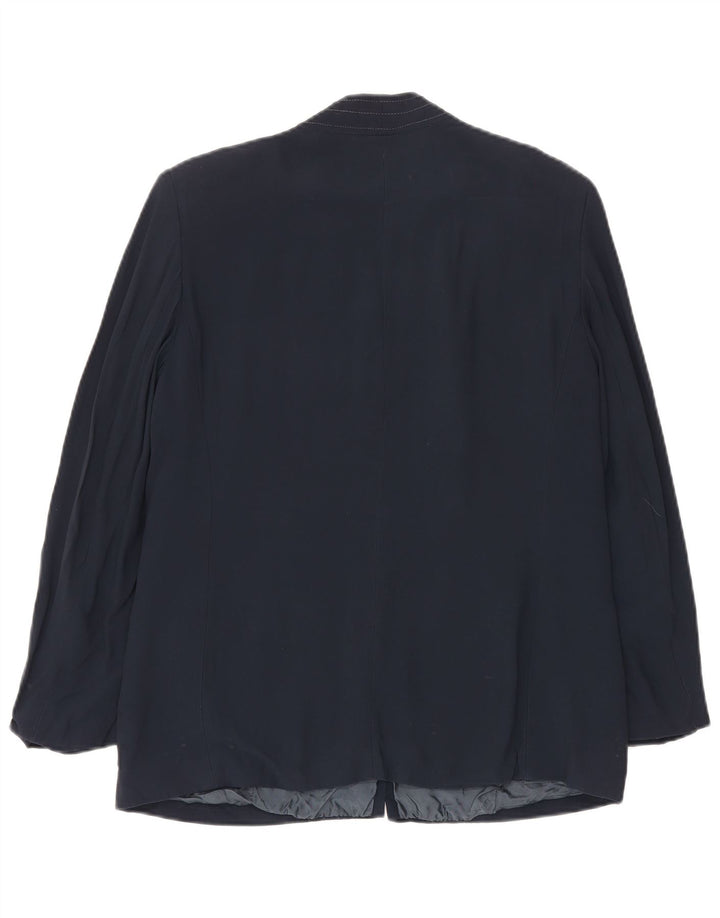 ROCCOBAROCCO Damen-Blazerjacke mit 4 Knöpfen, UK 14, mittleres Marineblau