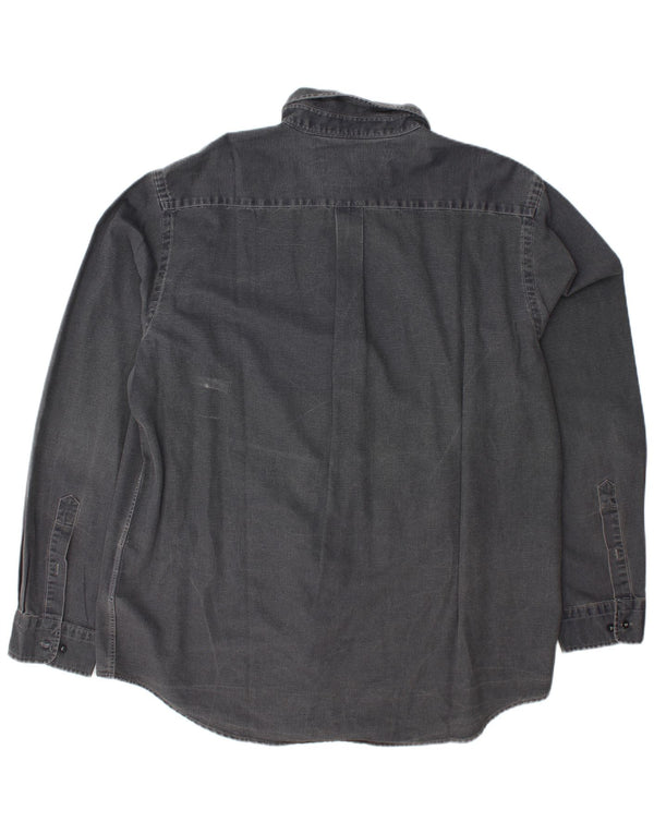 MURPHY & NYE Herrenhemd 2XL Graue Baumwolle