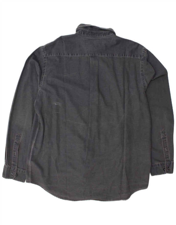 MURPHY & NYE Herrenhemd 2XL Graue Baumwolle