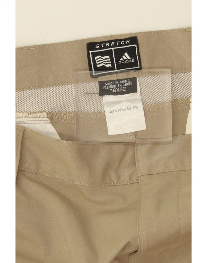 ADIDAS Mens Straight Chino Trousers W36 L32 Beige Polyester Vintage Adidas and Second-Hand Adidas from Messina Hembry 