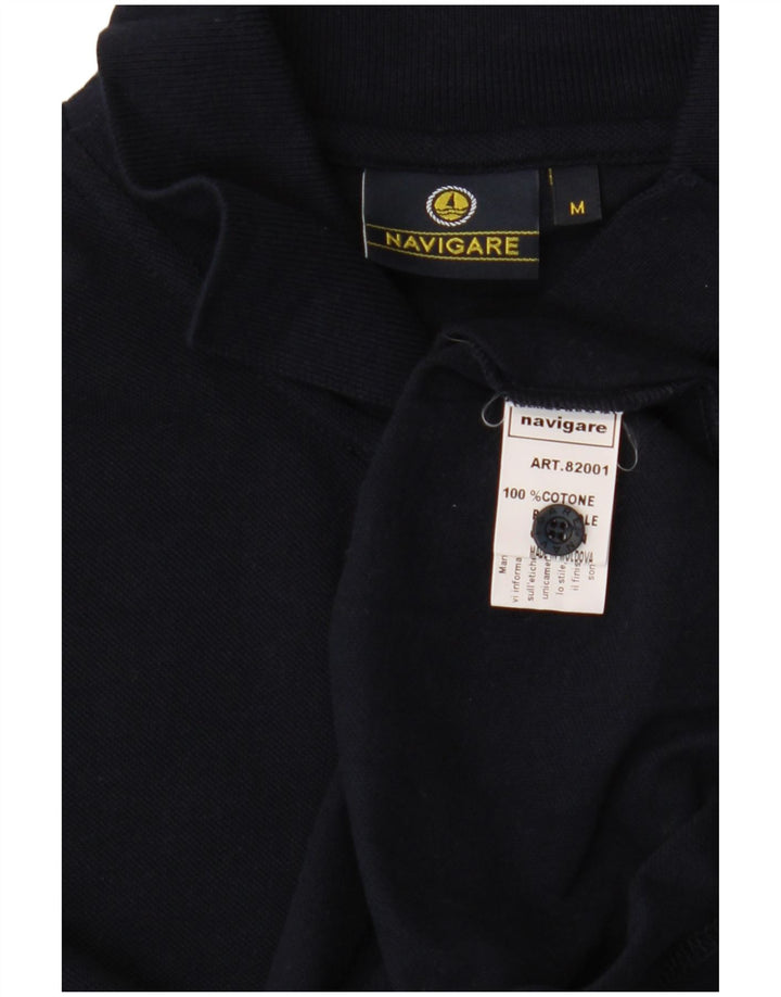 Navigare Herren-Poloshirt, mittelgroß, marineblau, Baumwolle