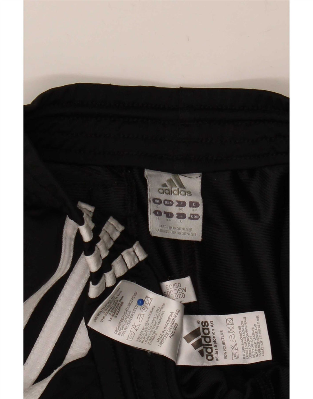 Adidas Trainingshose für Damen, UK 12, Mittelschwarz, Polyester