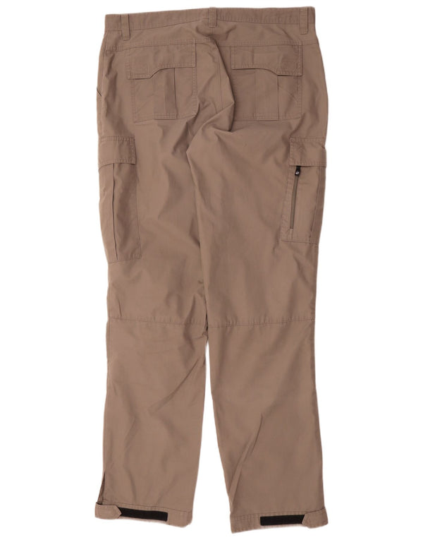 Jack Wolfskin Mens Straight Cargo Windbreaker Trousers W36 L35 Beige