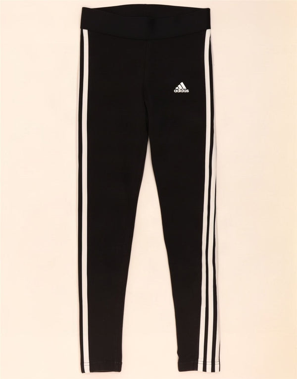 Adidas Damen Leggings UK 8/10 Small Schwarz