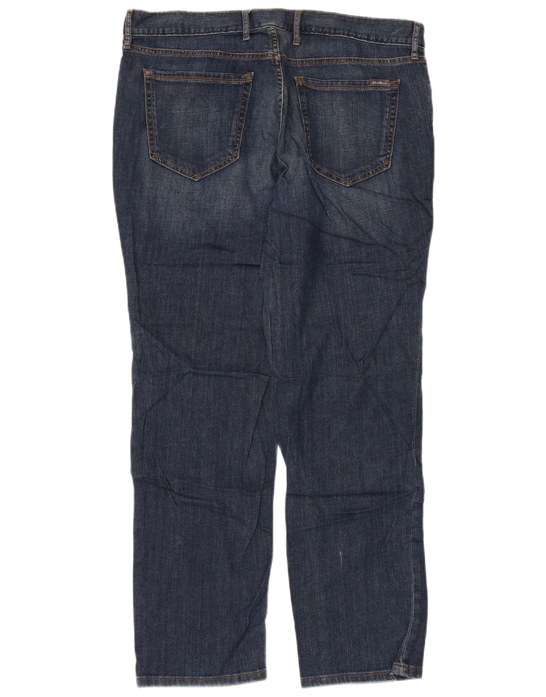 EDDIE BAUER Damen Boyfriend Distressed Straight Jeans W36 L30 Blau