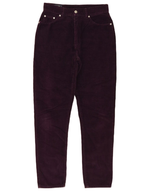 Mash Damen-Hose aus Cord mit hoher Taille, konisch zulaufend, IT 46, Größe L, W28, L29, Lila
