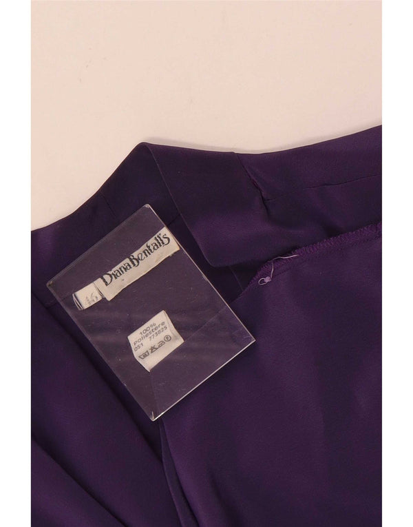 Diana Bentall's langärmelige reguläre Hemdbluse für Damen IT 46 Large Lila