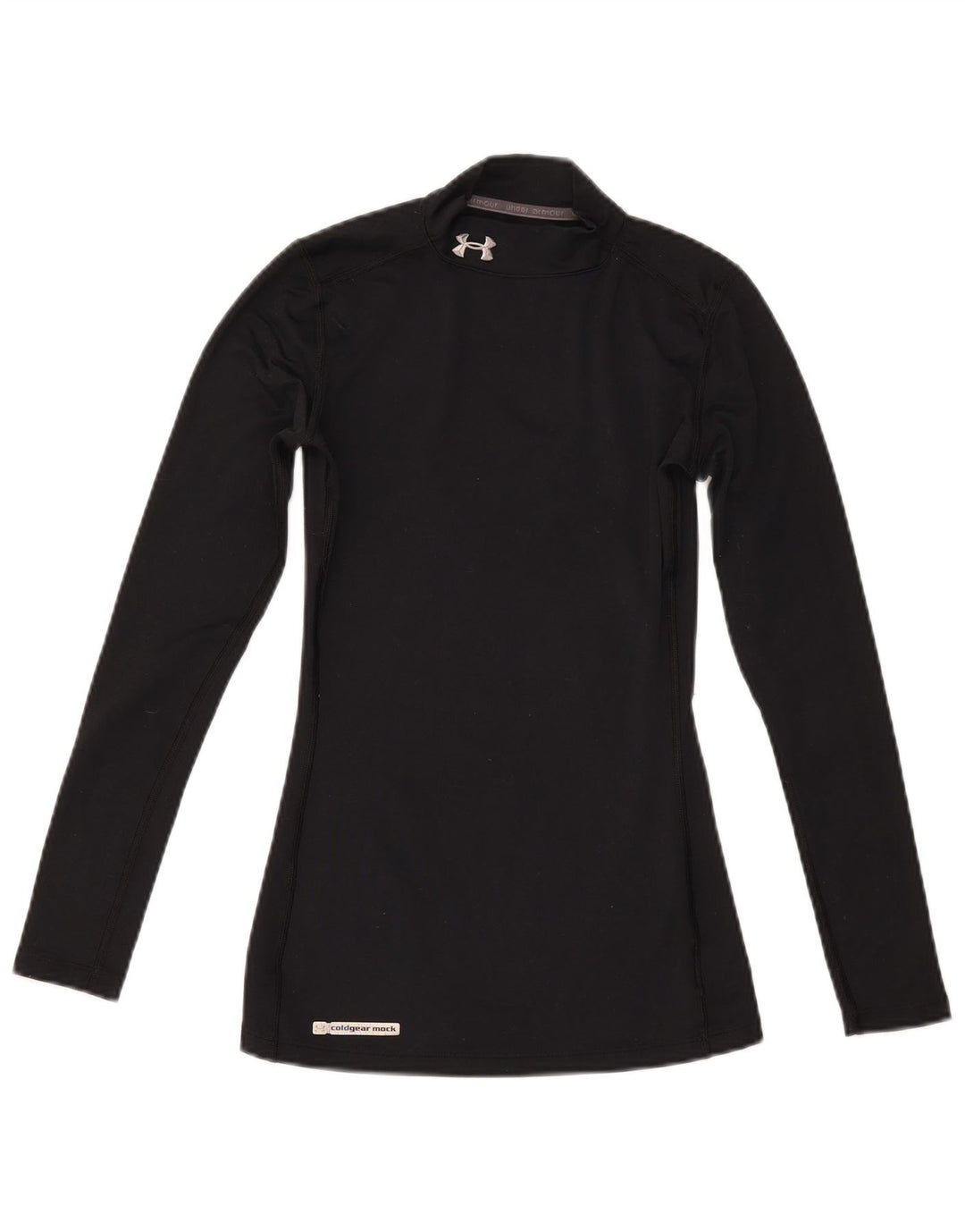 Under Armour Damen Cold Gear Top Langarm UK 4 XS Schwarz Polyester