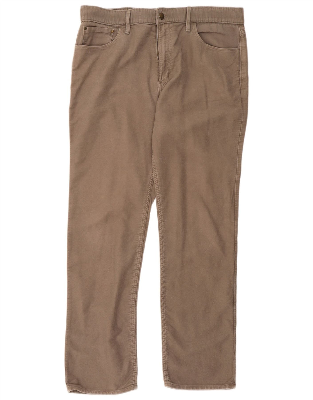 Marks & Spencer Herren-Freizeithose, normal, W36, L31, Beige, Baumwolle