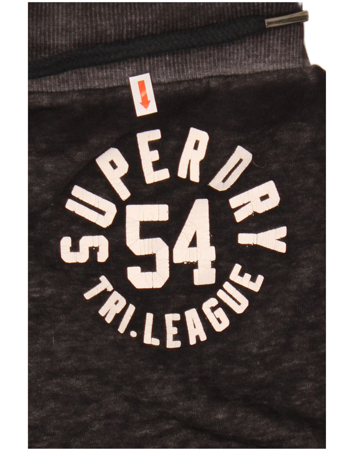 Superdry Damen Graphic Minirock Medium W30 Schwarz gefleckte Baumwolle