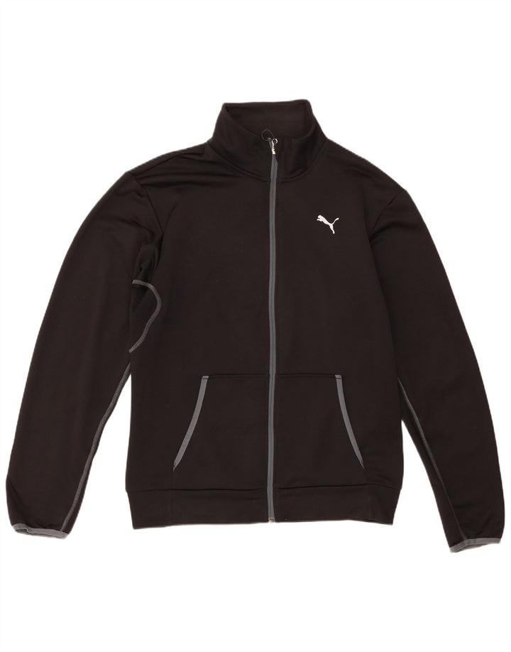 Puma Herren-Trainingsanzug-Oberjacke, Mittelschwarzes Polyester