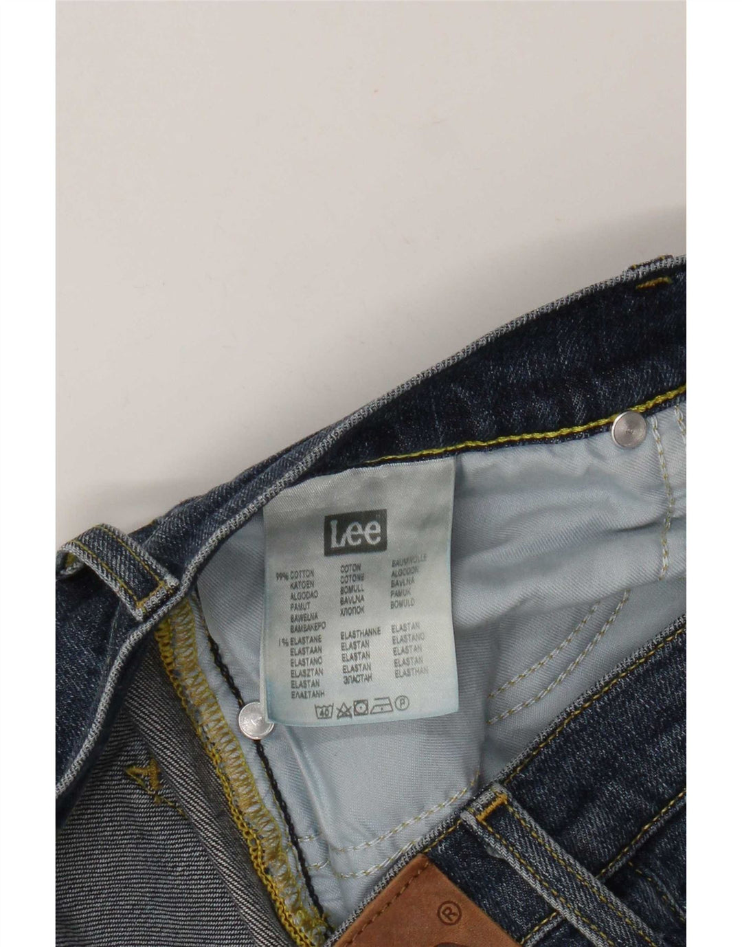Lee Herren Powell Slim Jeans W34 L34 Marineblau Baumwolle