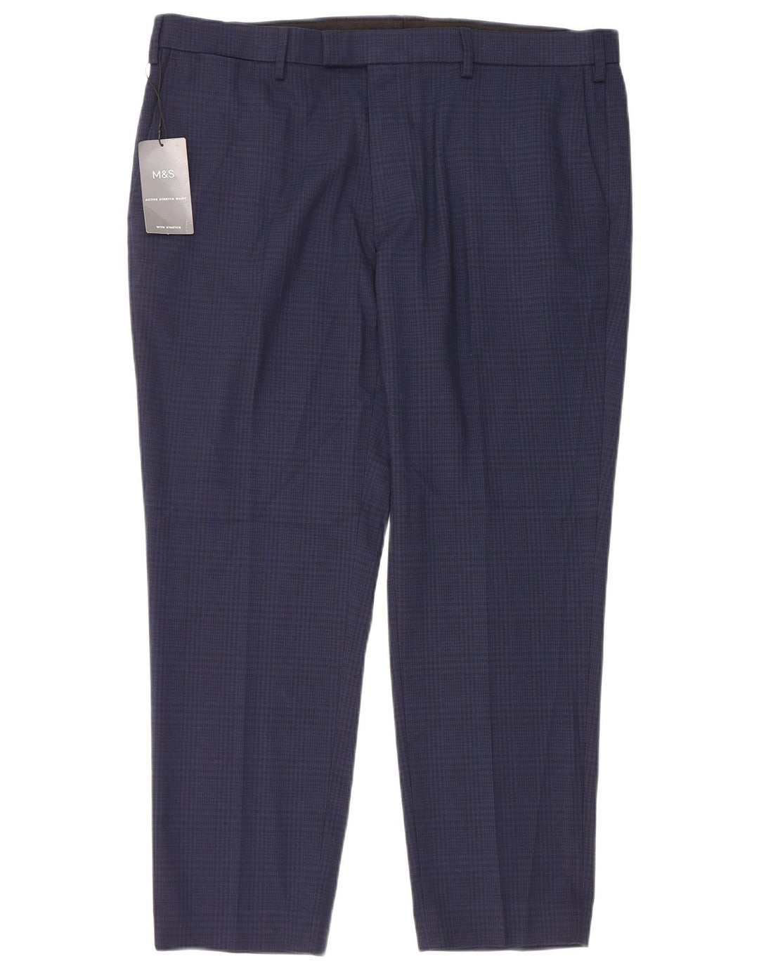 Marks & Spencer Herren-Anzughose mit maßgeschneiderter Passform, W40 L29, Marineblau