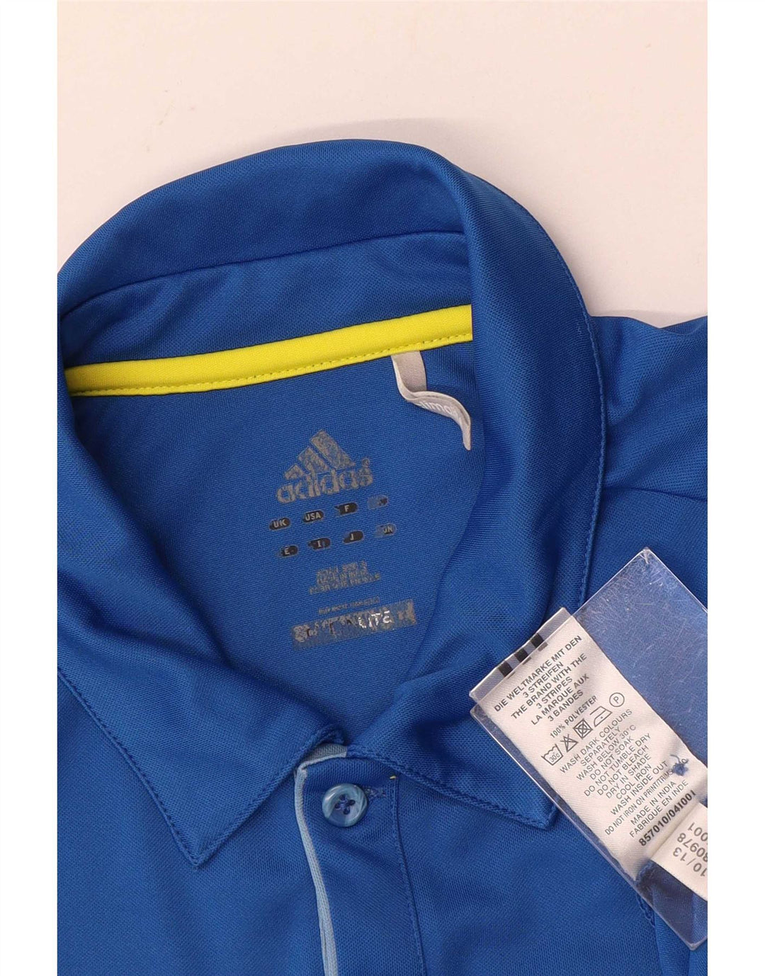 Adidas Herren Climalite Poloshirt Small Blau Polyester
