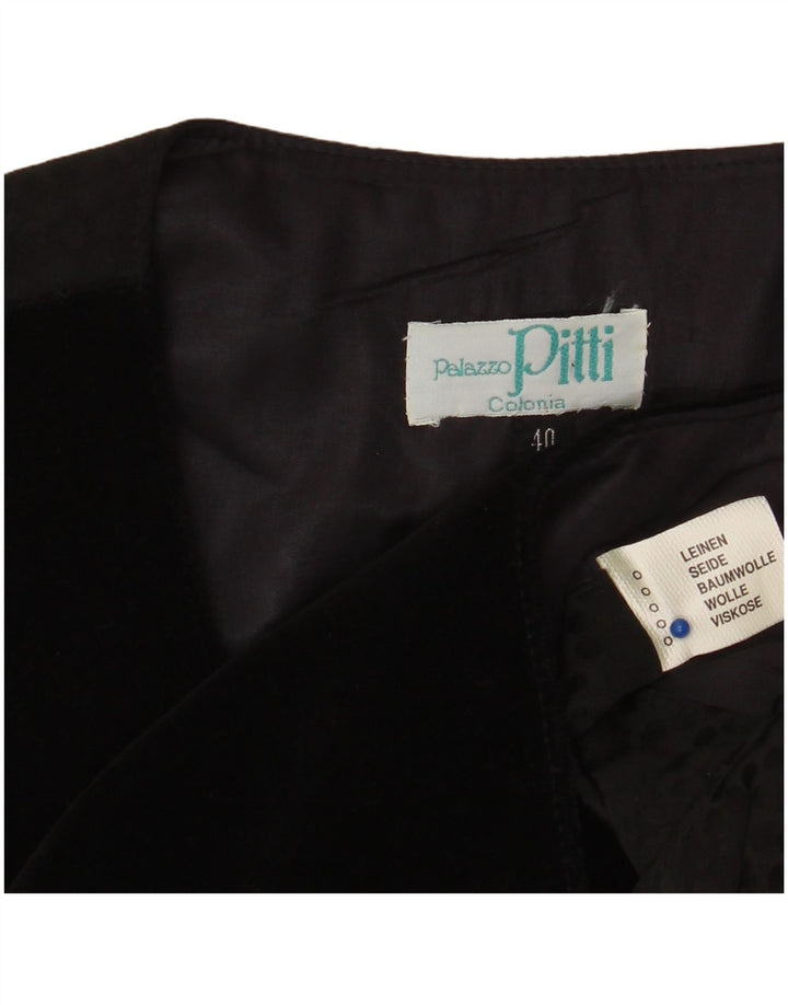 PITTI Damen Grafikweste EU 40 Mittelschwarzes Leinen