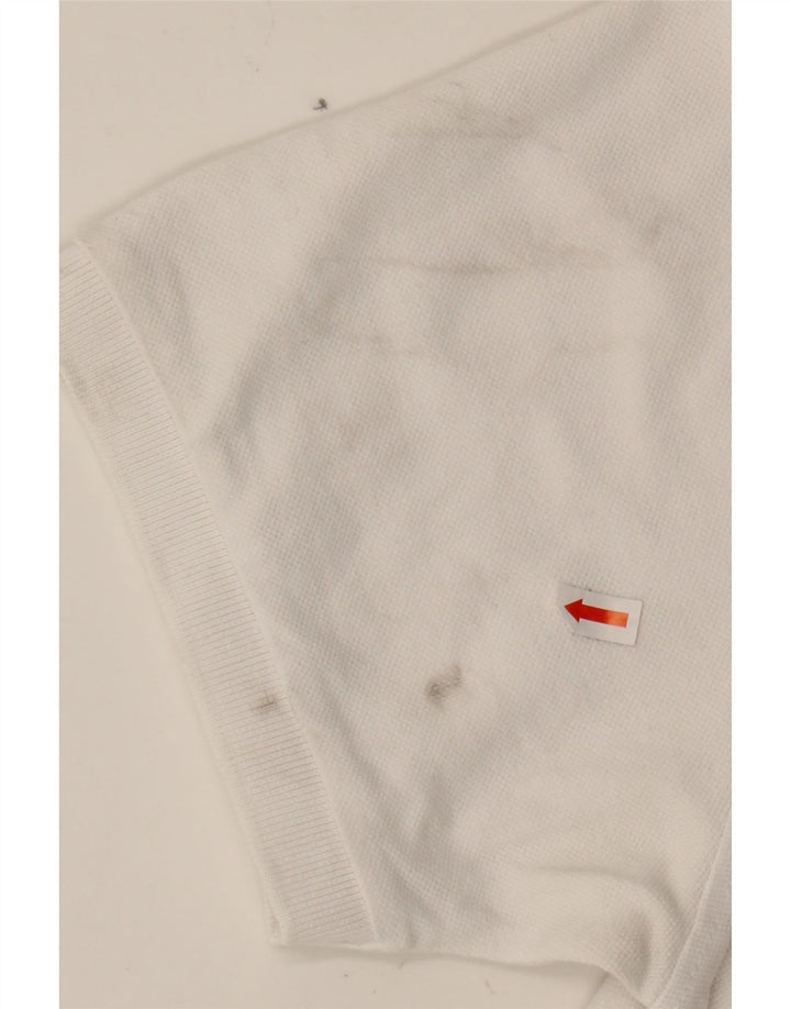 TOMMY HILFIGER Mens Polo Shirt 2XL White Cotton Vintage Tommy Hilfiger and Second-Hand Tommy Hilfiger from Messina Hembry 