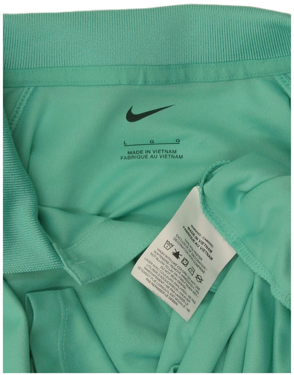 Nike Herren-Poloshirt, groß, grünes Polyester