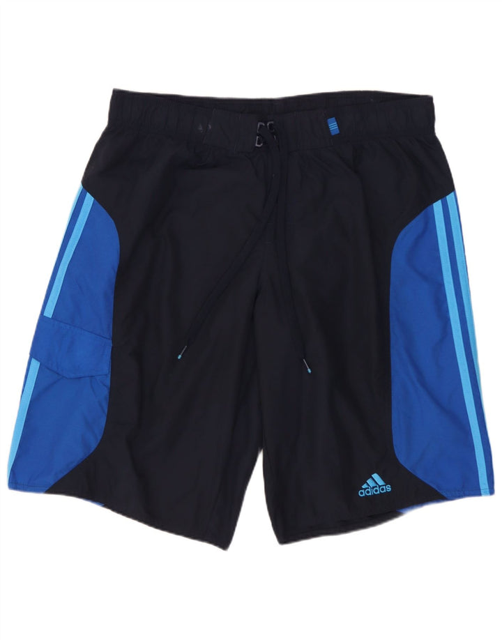Adidas Herren Cargo Badeshorts Medium Marineblau Colourblock Nylon