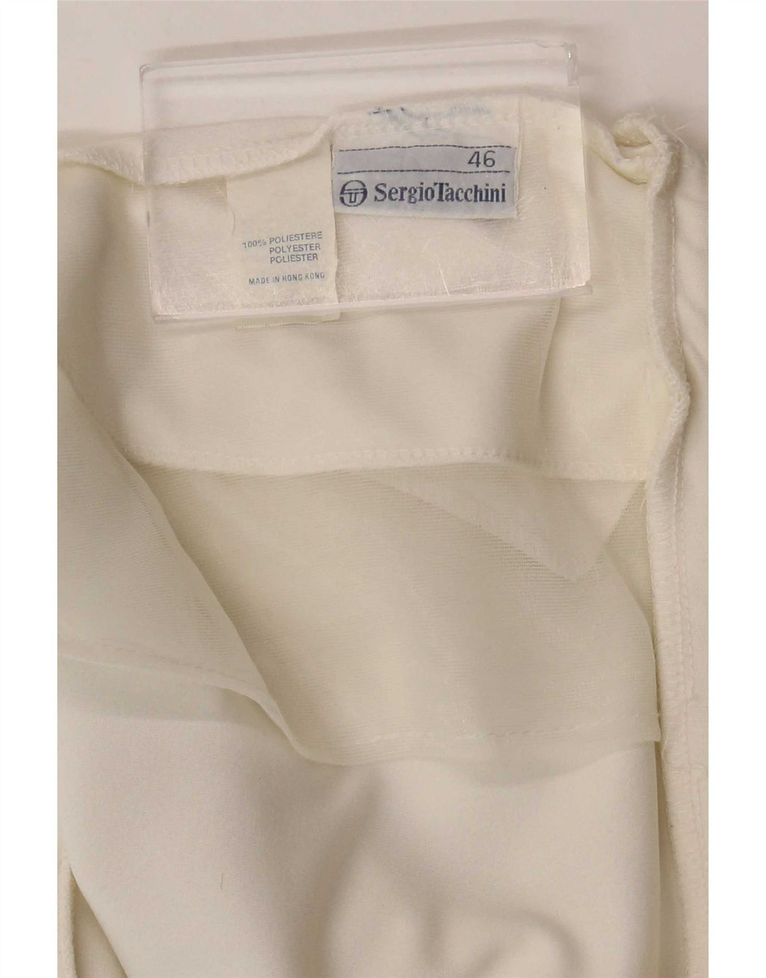 Sergio Tacchini Damen Graphic Sport Shorts IT 46 Large Weiß Polyester