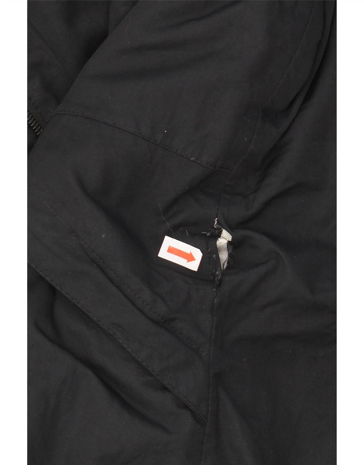 EDDIE BAUER Womens Hooded Windbreaker Jacket UK 16 Large Black Polyester Vintage Eddie Bauer and Second-Hand Eddie Bauer from Messina Hembry 