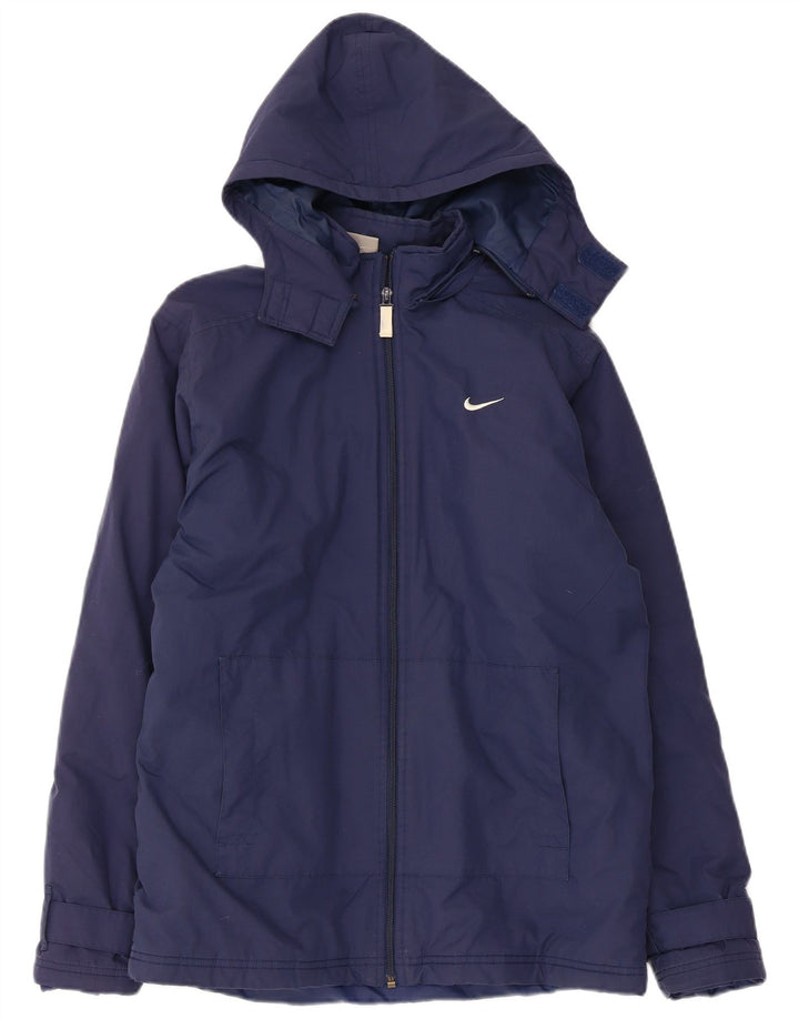 Nike Jungen-Windbreakerjacke mit Kapuze, 13–14 Jahre, XL, Marineblau, Polyester