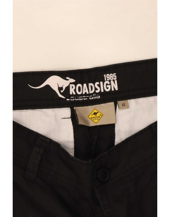Roadsign Australia Herren-Chinoshorts, W32, mittelschwarz, Baumwolle
