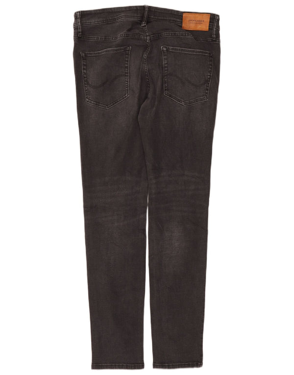 Jack & Jones Herren Liam Skinny Jeans W34 L32 Graue Baumwolle