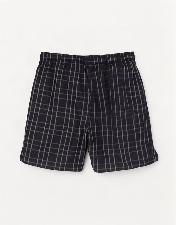Umbro Herren-Badeshorts, groß, marineblau, kariert, Polyester