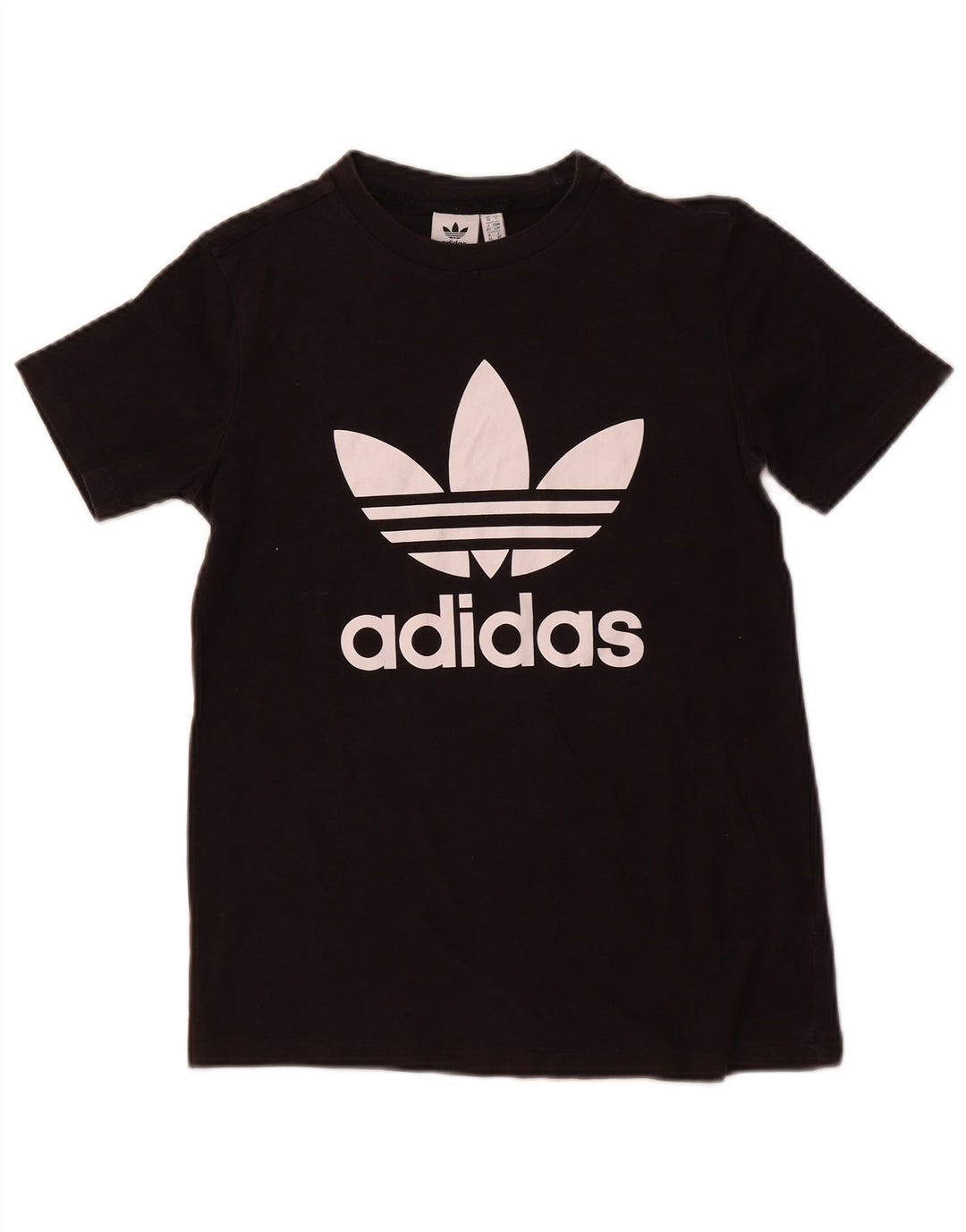 ADIDAS Womens Graphic T-Shirt Top UK 10 Small  Black