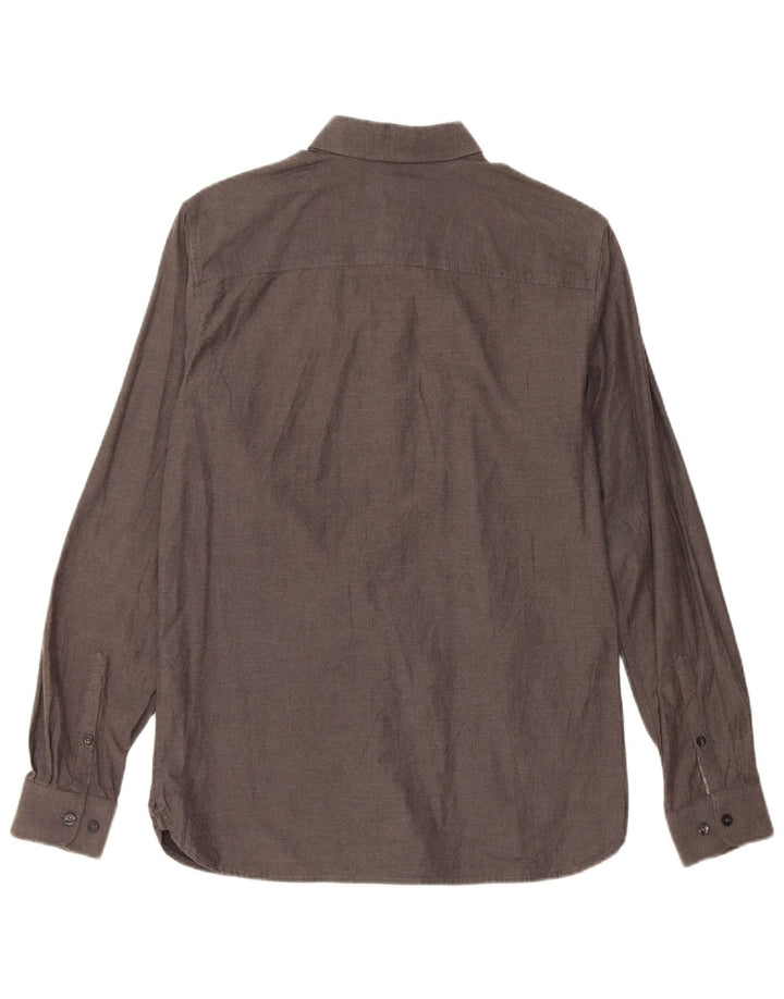 JACK & JONES Mens Shirt Medium Grey Cotton