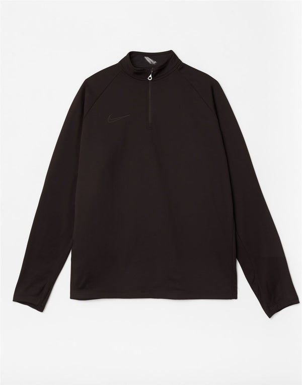 Nike Jungen Dri Fit Pullover-Trainingsanzugoberteil mit Reißverschluss, 13–14 Jahre, XL, Schwarz