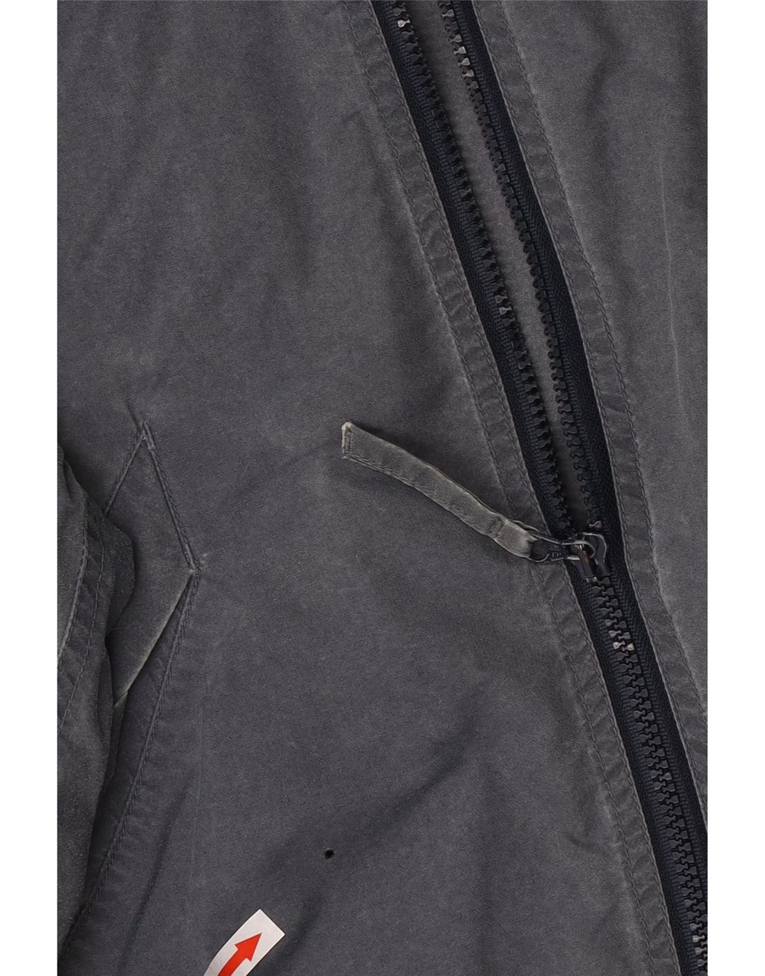 Think Pink Herren-Windbreakerjacke mit Kapuze, UK 48 4XL, graues Polyester