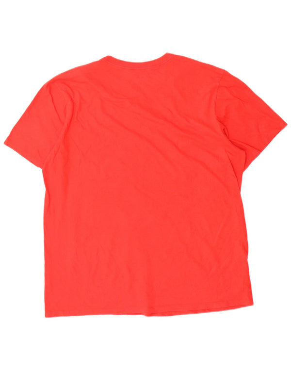 Nike Herren Athletic Cut Graphic T-Shirt Top XL aus roter Baumwolle