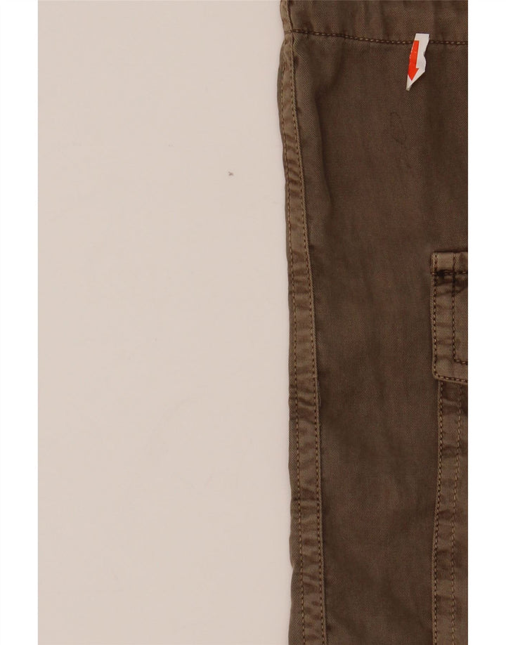 TOMMY HILFIGER Womens Oversized Military Jacket UK 10 Small Brown Lyocell Vintage Tommy Hilfiger and Second-Hand Tommy Hilfiger from Messina Hembry 