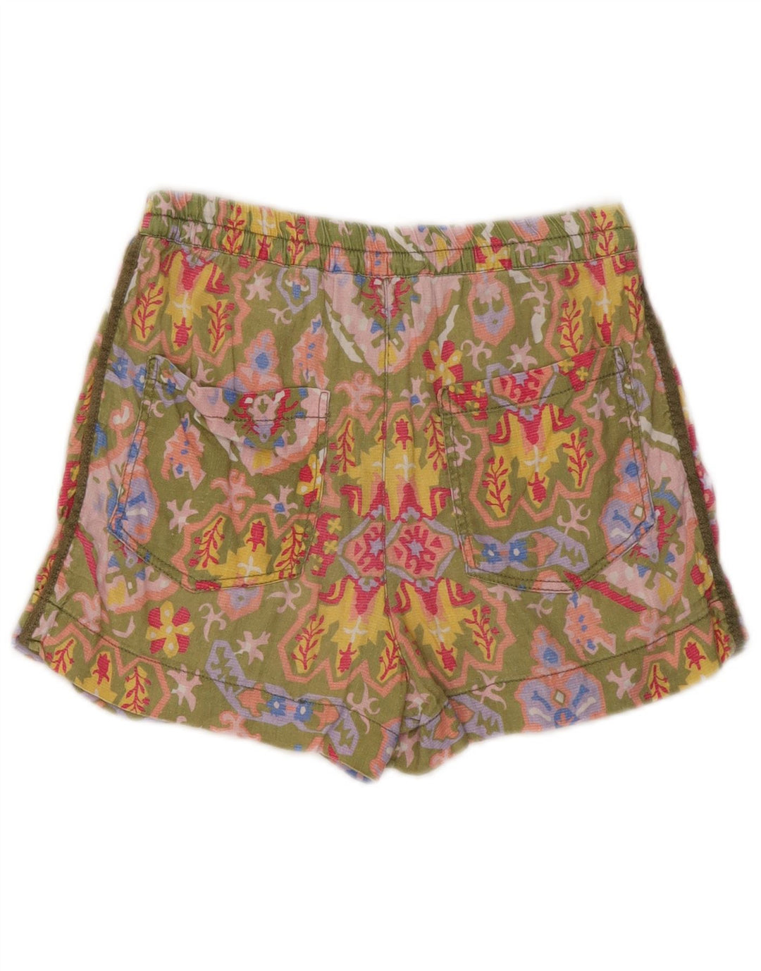 Zara Damen Chino-Shorts, Größe S, W26, mehrfarbig, Blumenmuster