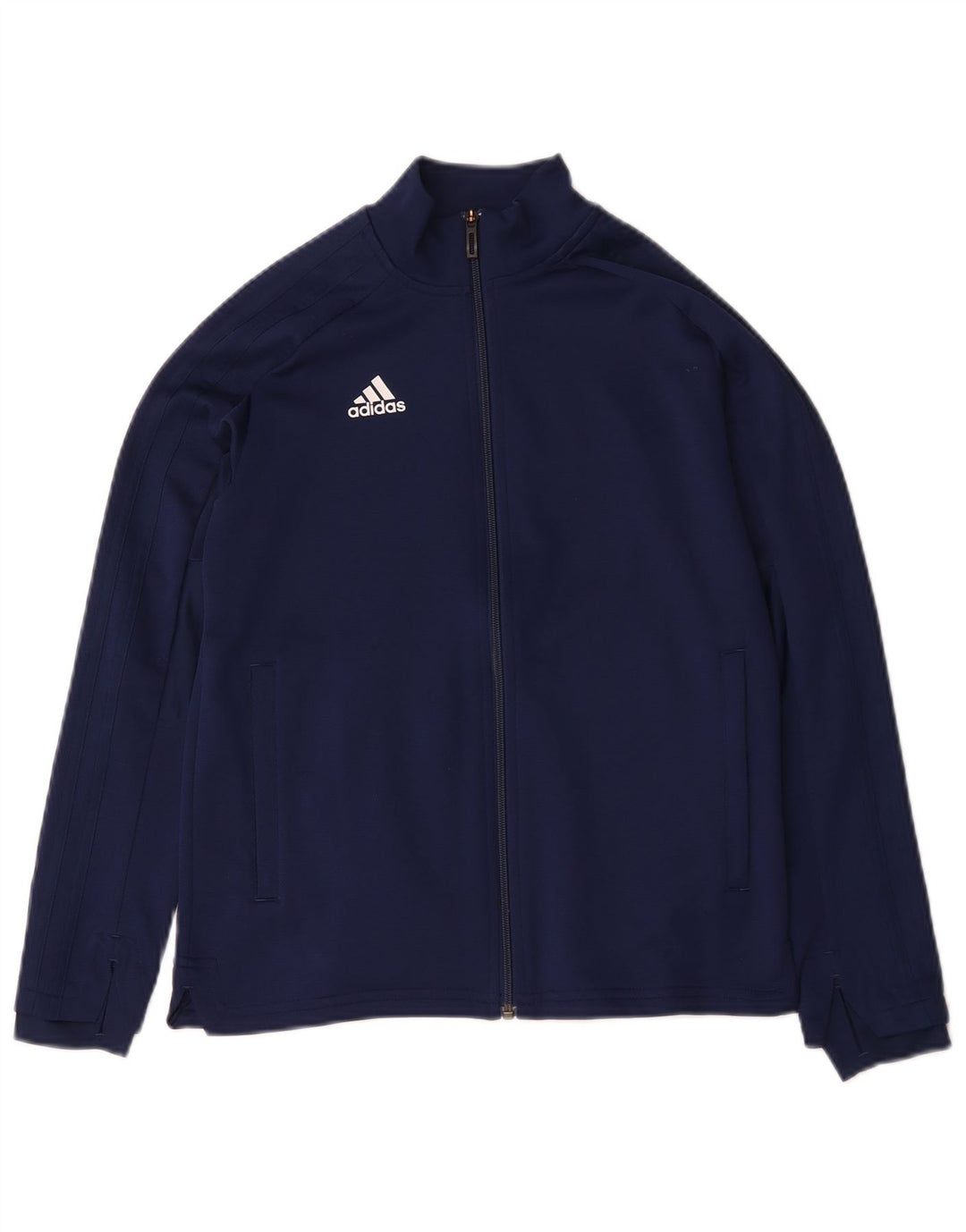 Adidas Jungen Trainingsanzug Top Jacke 11-12 Jahre Marineblau Polyester