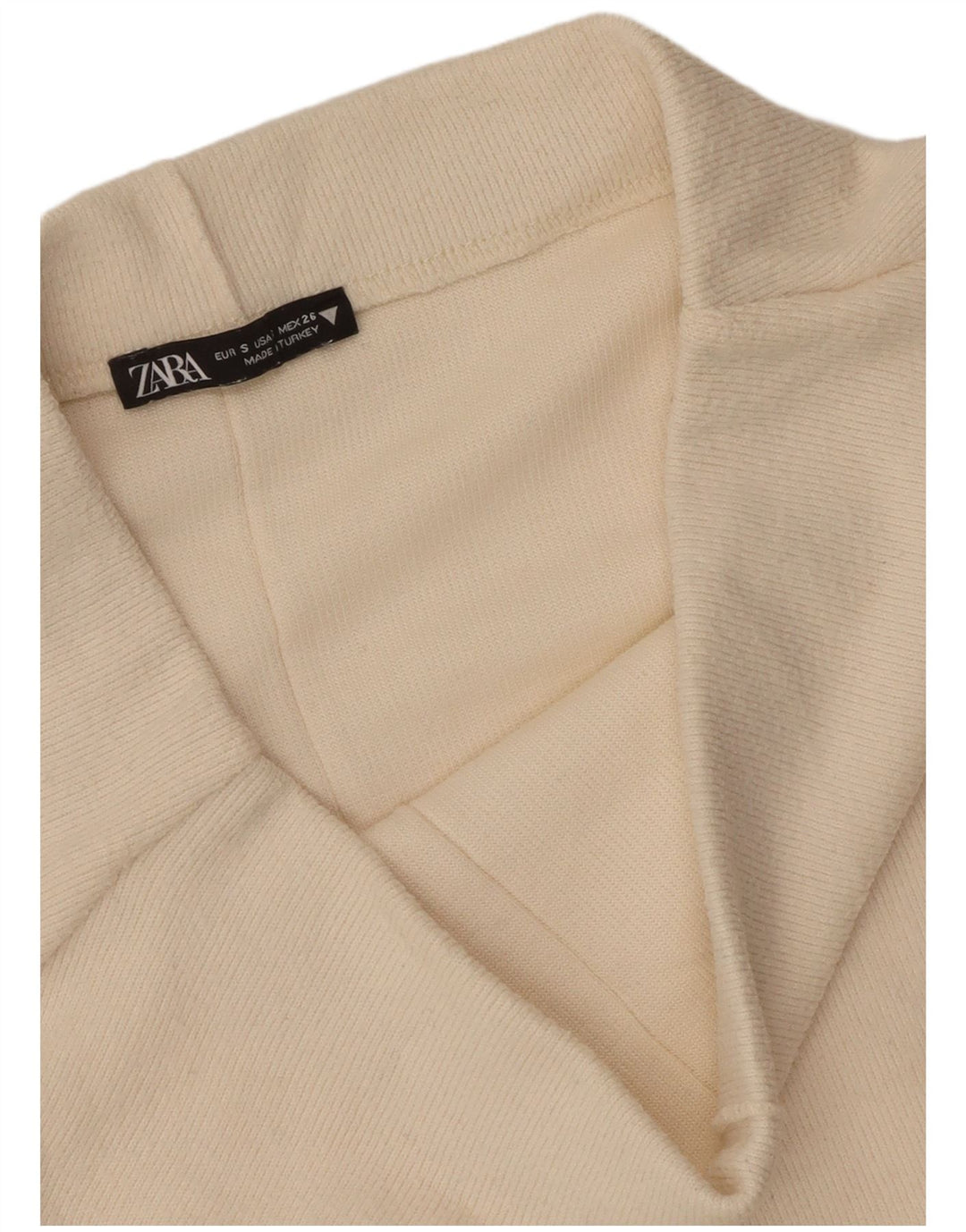 Zara Strick-Midirock für Damen, Größe S, W26, gebrochenes Weiß
