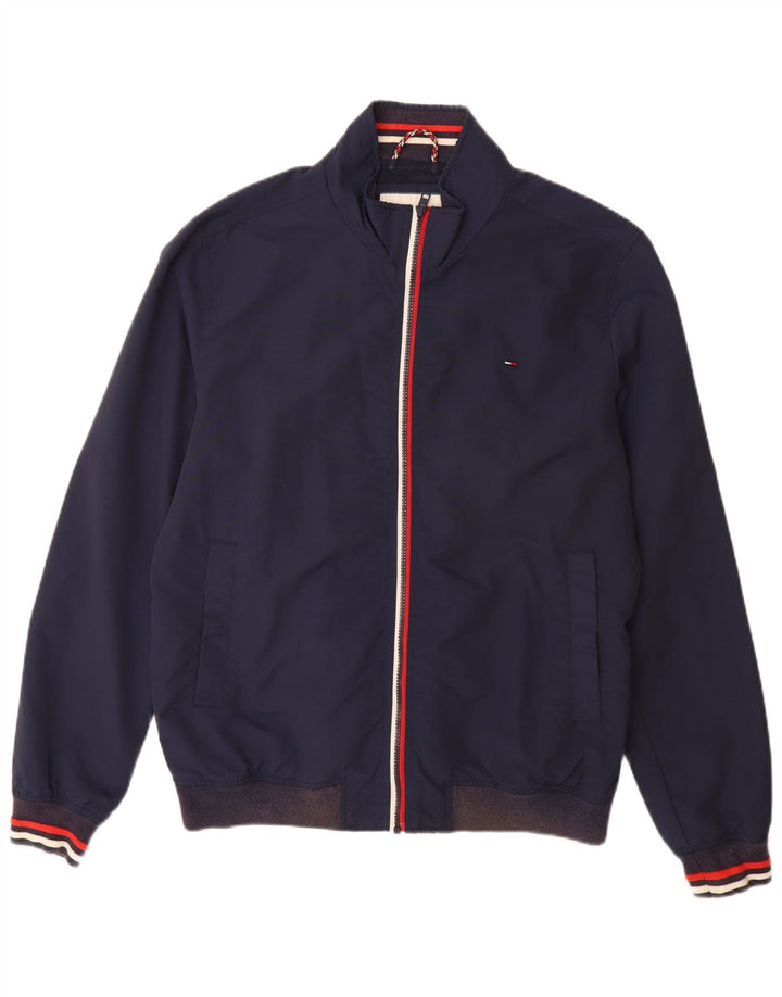 Tommy Hilfiger Herren Bomberjacke UK 44 2XL Marineblau Polyamid